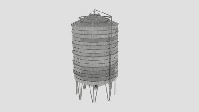 sharman farm silo Model 3D .c4d .max .obj .3ds .fbx .stl .blend