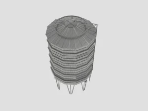 sharman farm silo 3D Model