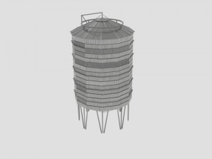sharman farm silo Model 3D