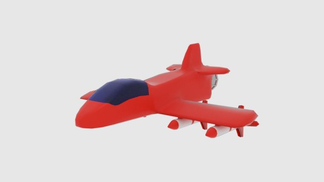 space plane cp Modello 3D .c4d .max .obj .3ds .fbx .stl .blend 