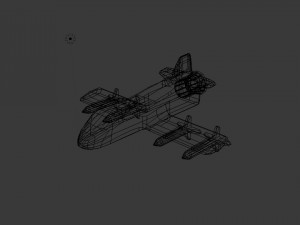 space plane cp Modello 3D
