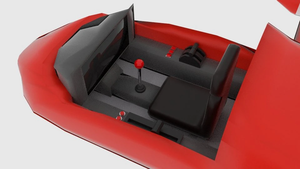 space plane cp interior 3D Model .c4d .max .obj .3ds .fbx .stl .blend 