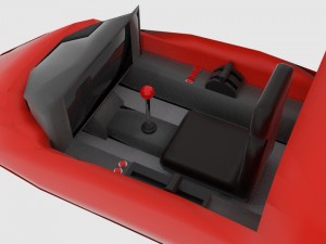 space plane cp interior 3D Model