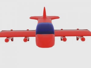 space plane cp interior 3D Model
