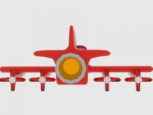 space plane cp interior 3D Model