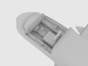 space plane cp interior 3Dモデル