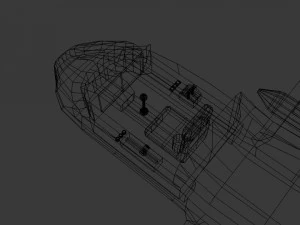 space plane cp interior 3D Model