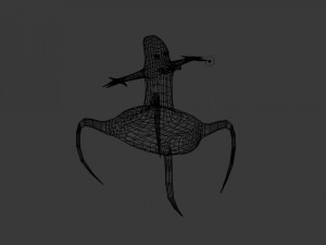 spider alien Modelo 3D