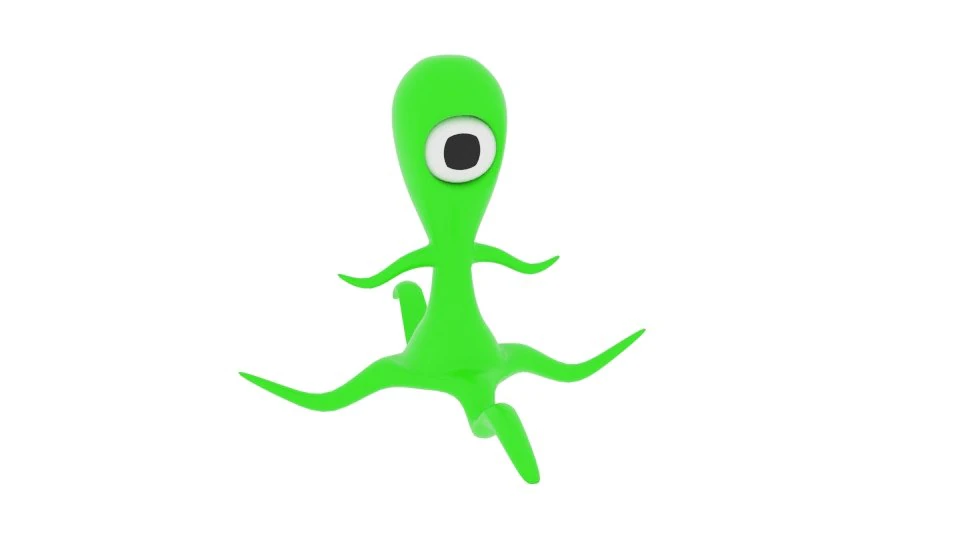tentacle alien 3D Model .c4d .max .obj .3ds .fbx .stl .blend 