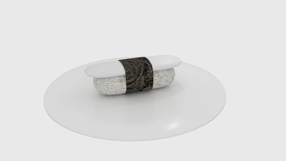 sushi plate 3D Model .c4d .max .obj .3ds .fbx .stl .blend 