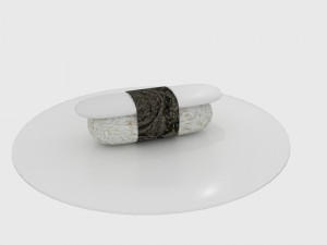 sushi plate 3D Model