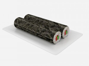 sushi roll long 3D Model