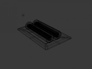 sushi roll long 3D Model