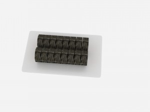 sushi roll slice Model 3D