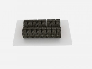 sushi roll slice Model 3D