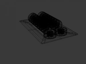 sushi roll sliced 3D Model