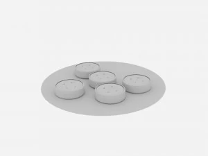 sushi roll platter 3D Model