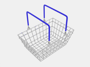 shopping basket 3D 모델