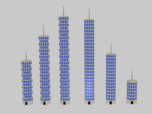 toon skyscrapers pack 1 3D-Modell