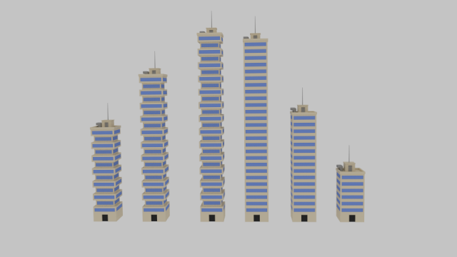 toon skyscrapers pack 2 3D Model .c4d .max .obj .3ds .fbx .stl .blend 