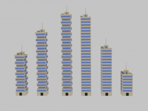 toon skyscrapers pack 2 3D-Modell