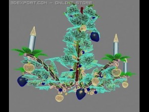 lustre  art et floritude 3D 模型