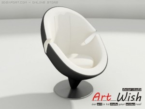 new conchi armchair vg home Model 3D