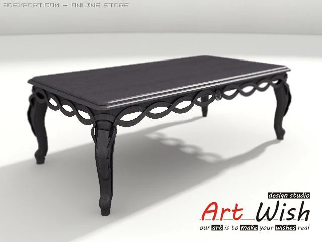 chelini coffee table 3D Model .c4d .max .obj .3ds .fbx .stl .blend 