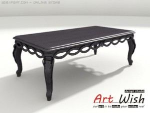 chelini coffee table Model 3D