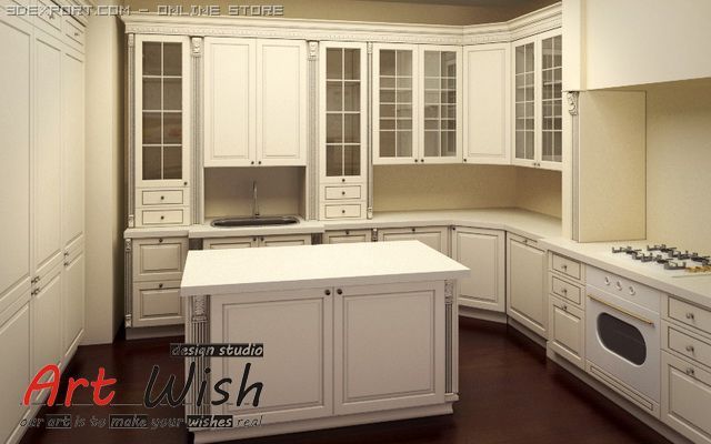 kitchen imperio 3D Model .c4d .max .obj .3ds .fbx .stl .blend 