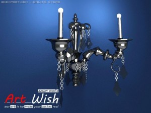 barovier  toso wall lamp Model 3D