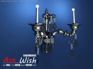 barovier  toso wall lamp 3D Model