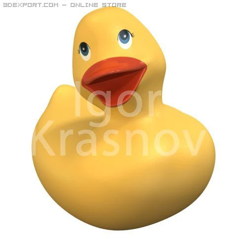 duck toy 3D Model .c4d .max .obj .3ds .fbx .stl .blend