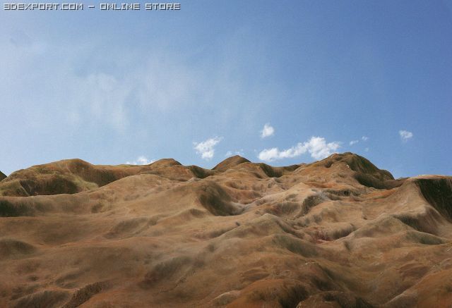 sand terrain 3D Model .c4d .max .obj .3ds .fbx .stl .blend 