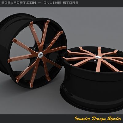 tsw rocket 5 auto rims Modelo 3D .c4d .max .obj .3ds .fbx .stl .blend