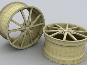 tsw rocket 5 auto rims 3D Model