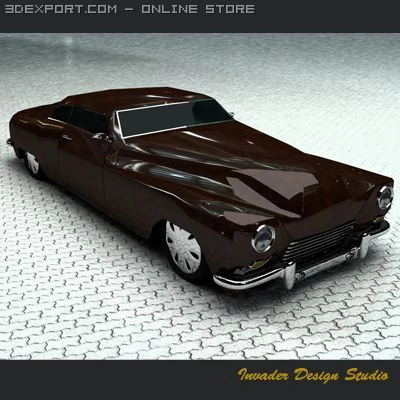 hermes classic car 3D Model .c4d .max .obj .3ds .fbx .stl .blend 