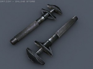 old french wrench Modello 3D