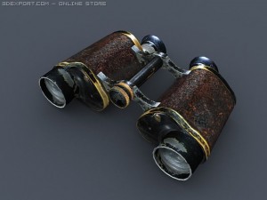 old binoculars 3D Model