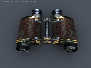 old binoculars 3D Model