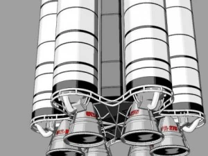 proton rocket 3D Model