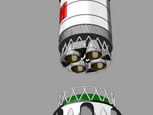 proton rocket Model 3D