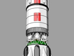 proton rocket 3D Model