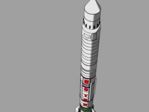 proton rocket Model 3D