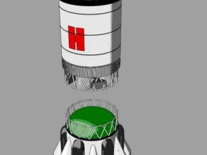 proton rocket 3D Model