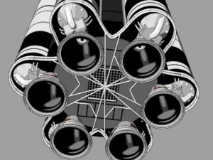 proton rocket 3D Model