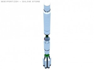 proton rocket Model 3D