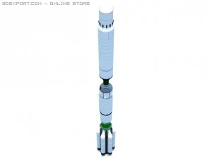 proton rocket 3D Model