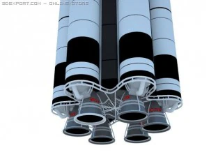 proton rocket 3D Model