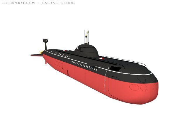 soviet victor class submarine 3D मॉडल .c4d .max .obj .3ds .fbx .stl .blend 